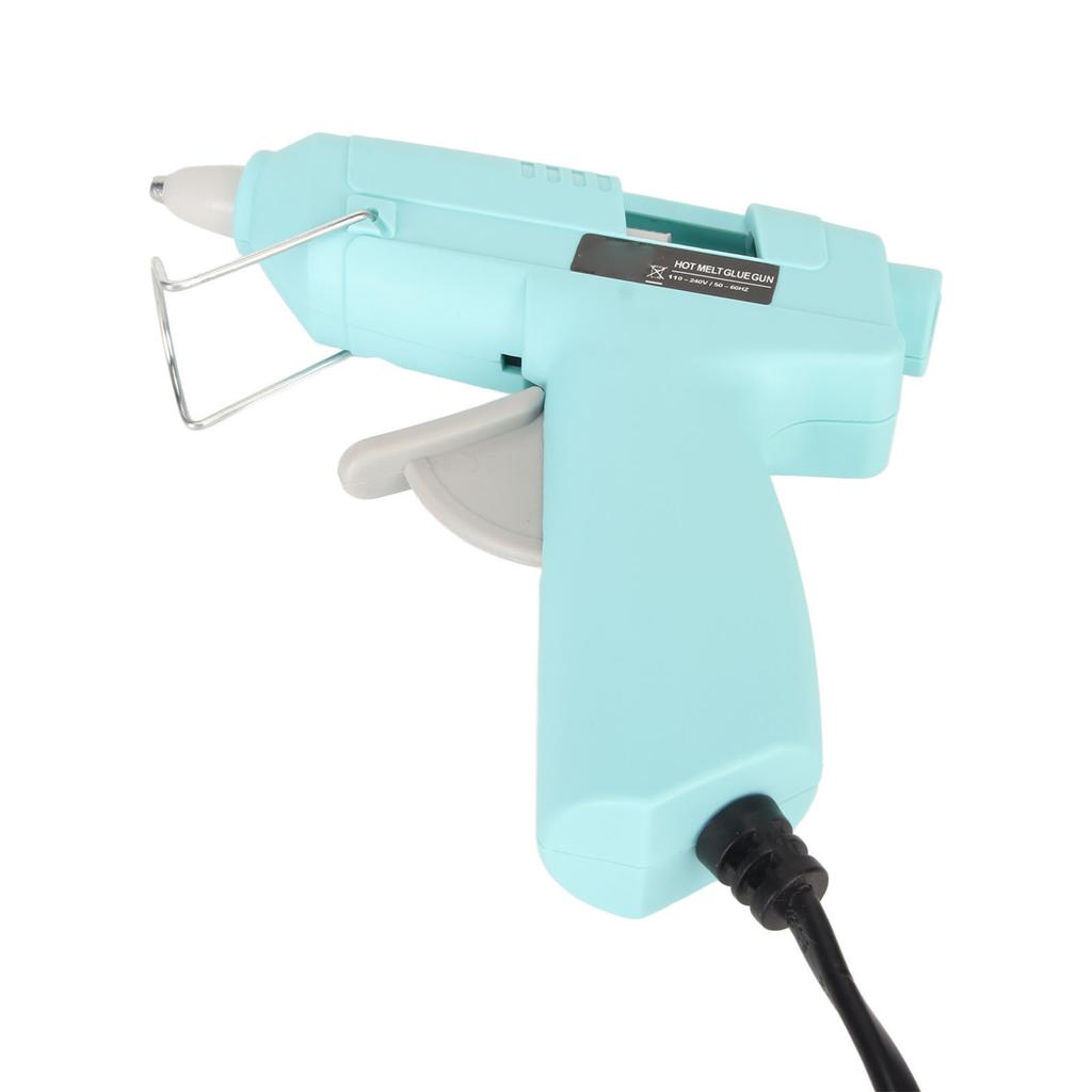 Hot Glue Tool 20W Fast Preheating DIY Mini Hot Melt Glue Machine with 30 Glue Sticks for Home School 110‑240V Blue US