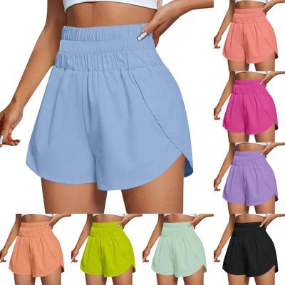 Shorts de Sport Décontractés Amples Élastiques Taille Haute pour Femmes
