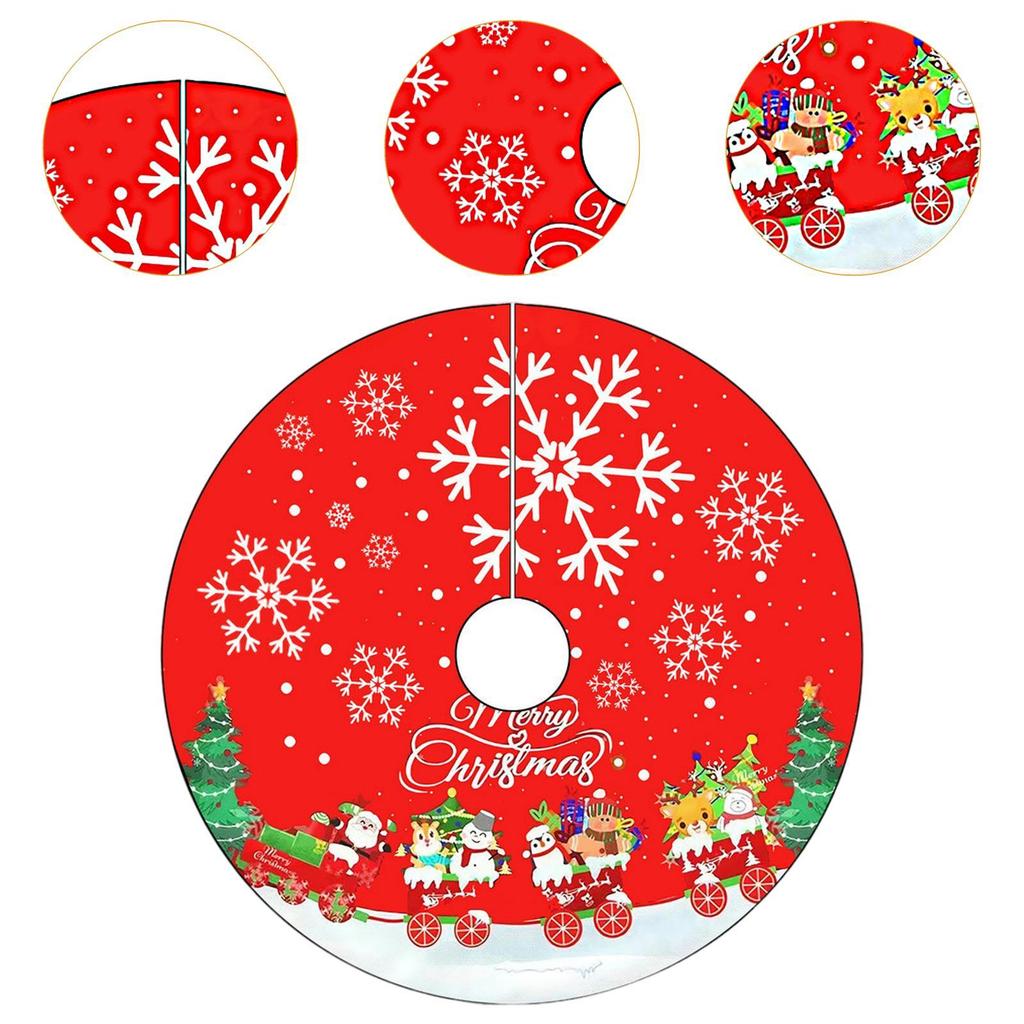 Christmas Tree Skirt Christmas Decoration Elegant Base DIY Tree Carpet Xmas Tree
