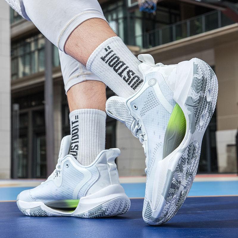 Zapatillas de Baloncesto Ligeras Antideslizantes y Amortiguadoras de Otoño - Resistentes al Desgaste y Transpirables, Versátiles para Estudiantes con Característica Luminosa