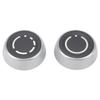 2Pcs Volume Control Knob Left and Right Rotation Button Rotatable Adjust Knob for Panamera Cayenne 911