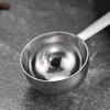 Steel Measuring Spoon Practical Measuring Spoon Long Handle Functional Steel 15/30ML Measuring Spoon