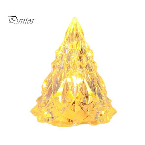 

Светодиодная лампа в форме рождественской елки, мягкое свечение, без мерцания, на батарейках, прикроватная лампа, настольное украшение Warm light