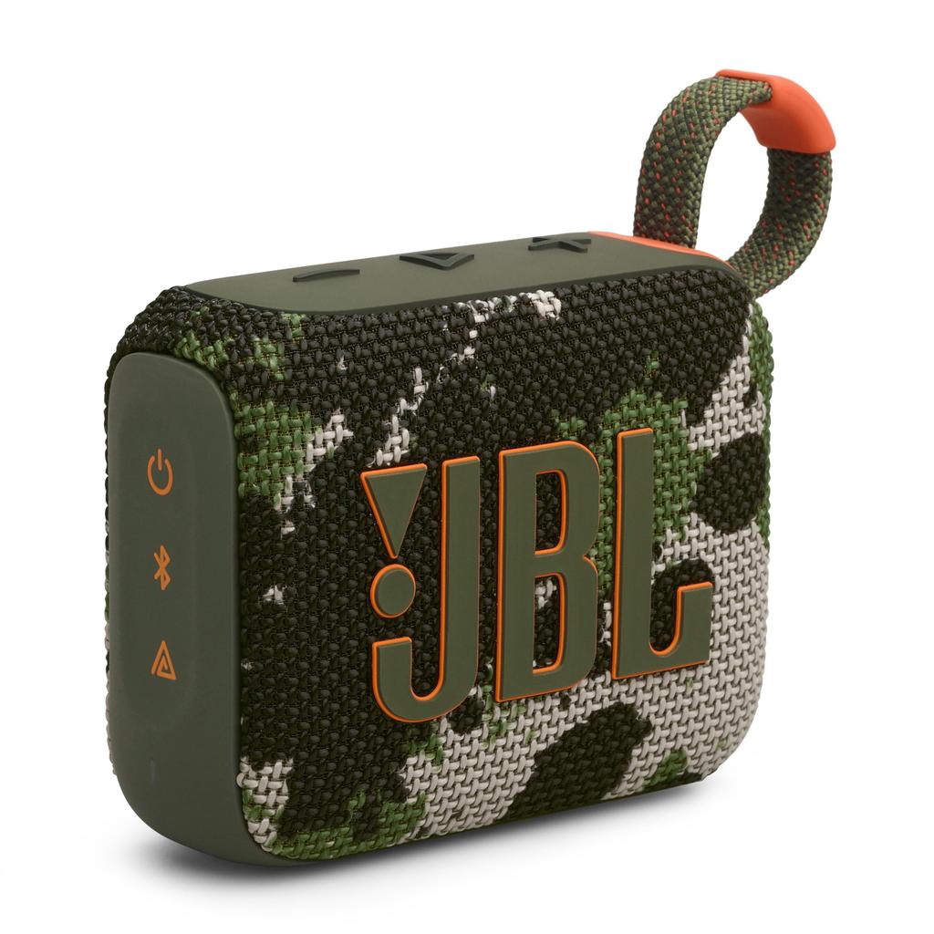 JBL GO4 Bluetooth Speaker USB-C Charging IP67 Dustproof Waterproof App Compatible Passive Radiator Portable JBLGO4SQUAD