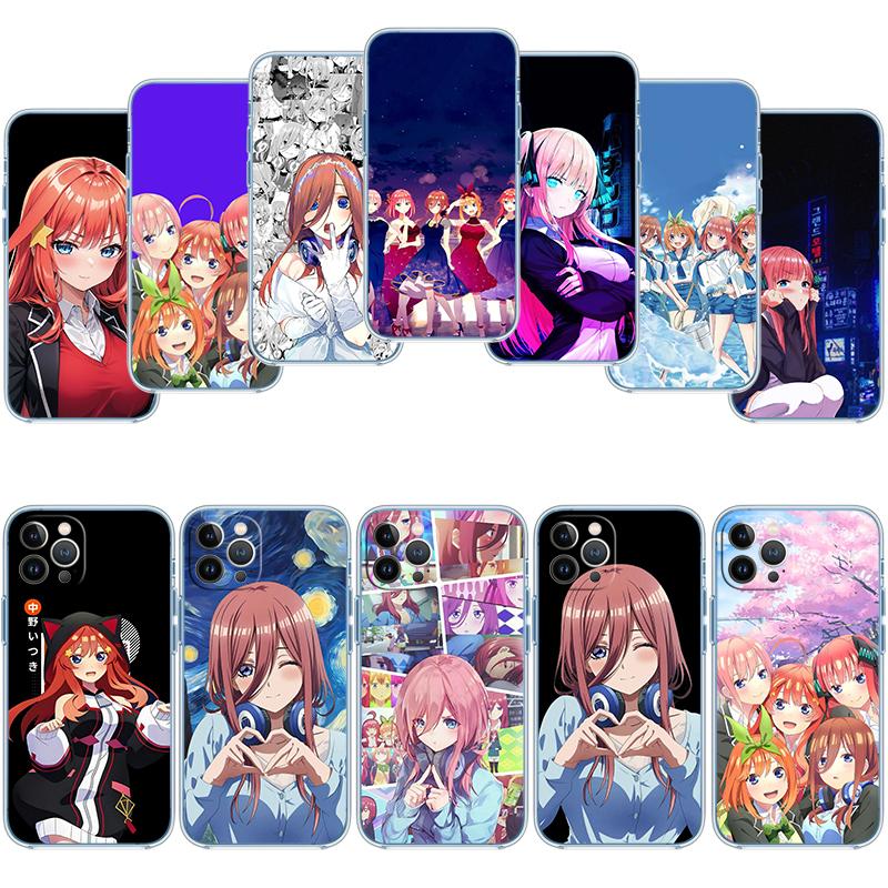 Miku Nino Itsuki Nakano Transparent Phone Case for Motorola Moto Edge 20 30 40 50 S30 Fusion Ultra Pro Neo Lite