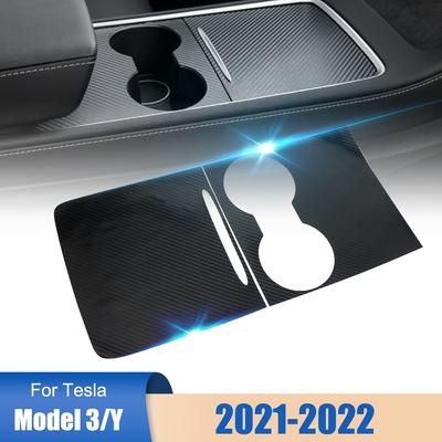 PVC Film For Tesla Model 3 Model Y 21-22 Interior Decoration Central Console Trims Multi Style Anti-scratch Car Central Control Panel Sticker