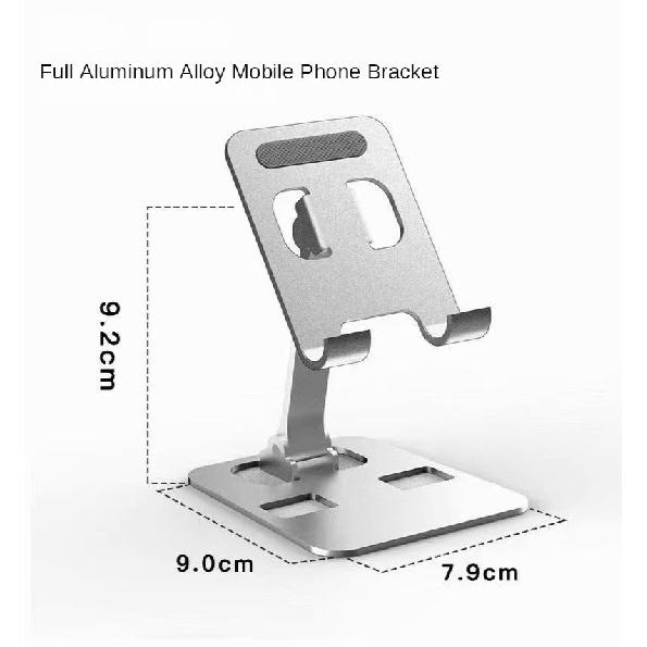 Portable Aluminum Alloy Phone Tablet Holder For iPad MiPad Samsung Tab MatePad Stand Mount Adjustable Flexible Mobile Stand