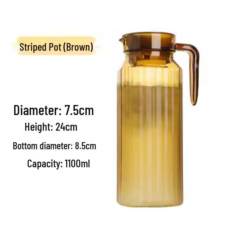 Acrylic Striped Cold Water Pitcher
