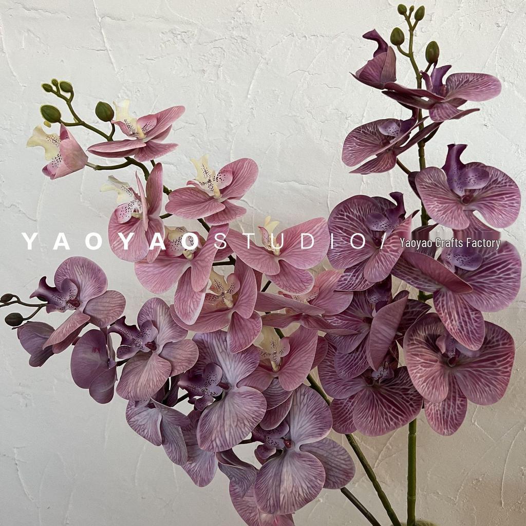 3D Printed Phalaenopsis Orchid, 9-Head Nordic Wedding & Dining Decoration, Floral Art Film Prop