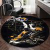 1pc Haikyuu Kageyama Tobio Volleyball Round Carpet for Office Chair Mat, Anti-Slip Rug, Seasonal Gift, Suitable for Home Decor, Living Room