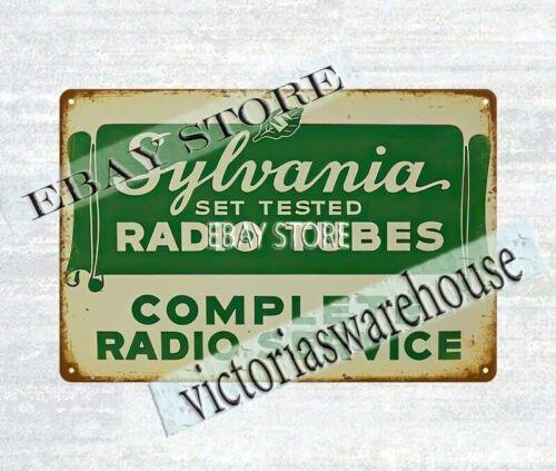 SYLVANIA RADIO tubes service metal tin sign plaque inspirational wall art 20x30cm（7.8x11.8inch）