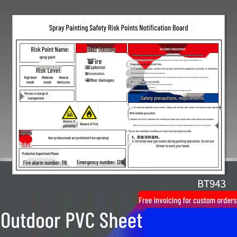 Industrial Workshop Safety Warning Sign