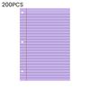 200 Sheets Loose Leaf Paper 8'' X 10.5'' College Ruled Filler Notebook Paper 3-Hole Punched Binder Lined Paper for 3 Ring Binders