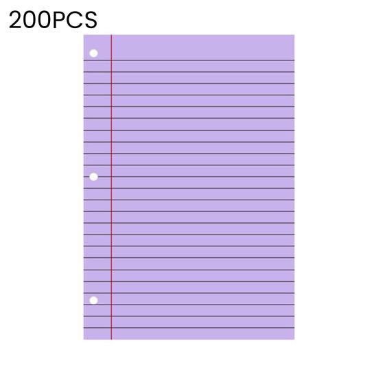 200 Sheets Loose Leaf Paper 8'' X 10.5'' College Ruled Filler Notebook Paper 3-Hole Punched Binder Lined Paper for 3 Ring Binders