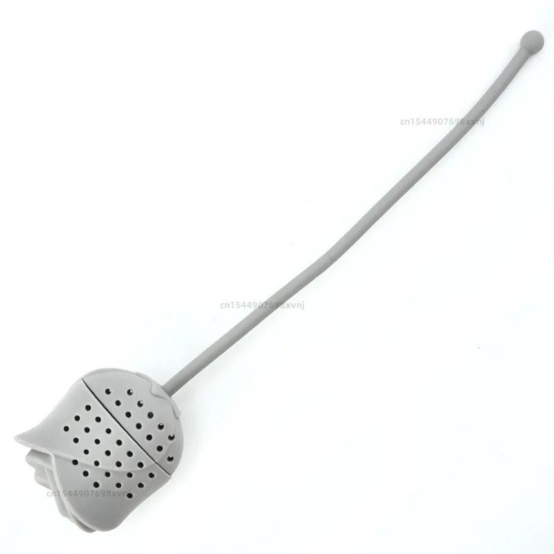 Roseblomstformet kryddertesil Silikon teposebladfilter Diffuser Teutstyr Tekanne Tilbehør Kjøkkenutstyr