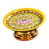 Alloy Temple Tray Easy to Fill Buddhist Decoration Chinese Style 7 Inch