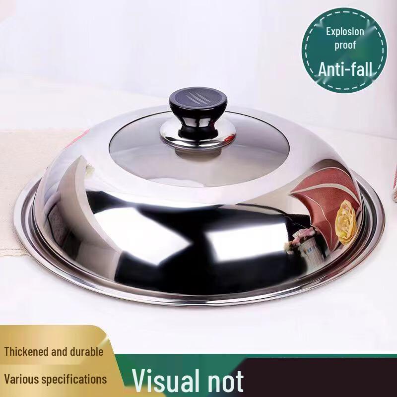 Universal Stainless Steel Visible Glass Pot Lid