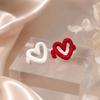 Vacation Heart Open Ring For Women, Stainless Steel Daily Adjustable Band, Waterproof Love Jewelry Gift
