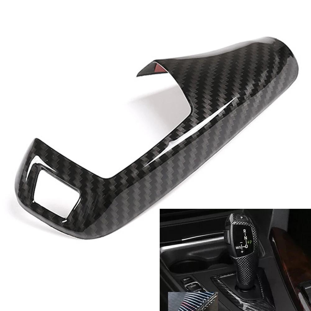 Right Hand Drive Carbon Fiber Gear Shift Knob Cover ABS Gear Shift Knob Cover Embedded Packaging Simple Installation
