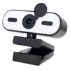 1080P/2K/4K USB Webcam with Microphone, Fill Light & Beauty Effects for Live Streaming and Video Conferencing