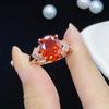 BELLA BOX Fenda Zircon Network Red Live New Product Simple Temperament Group Set With 18K Rose Gold Open Ring For Women