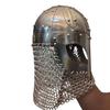Medieval Viking Helmet: Steel Norse Armor with Chainmail