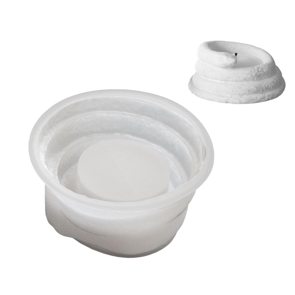 Silicone Decorative Tins Mould Storage Box Molds Silicone Texture Suitable for Crafting Distinctive Candle Holder