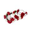 Fascia per capelli con fermaglio per capelli a forma di fiore simulato per primavera ed estate, camelia rossa e bianca, copricapo per matrimonio, festival, festa, fiore per capelli, accessori per capelli