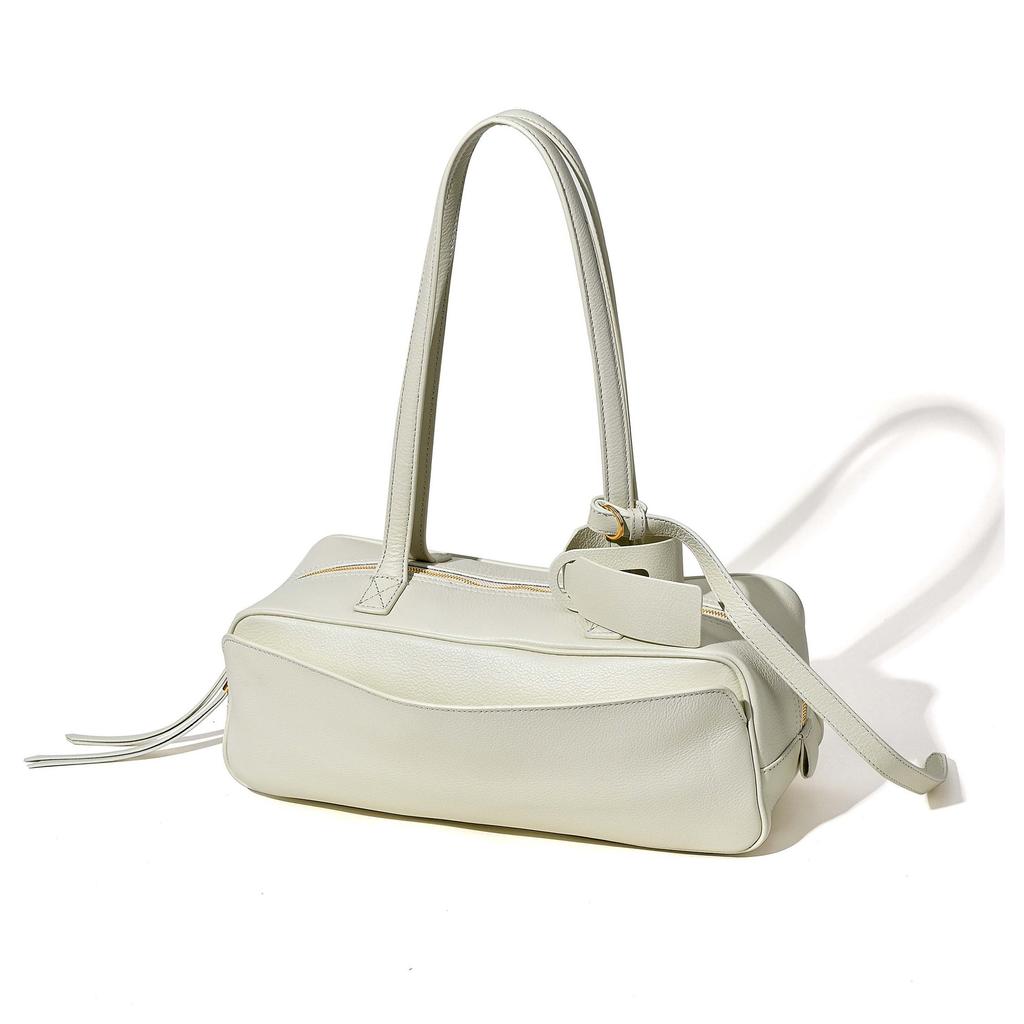 CARRIE Bowlingtasche Neue Kuhleder Tasche Umhängetasche Boston Tasche Mode Vielseitige Tasche Unisex
