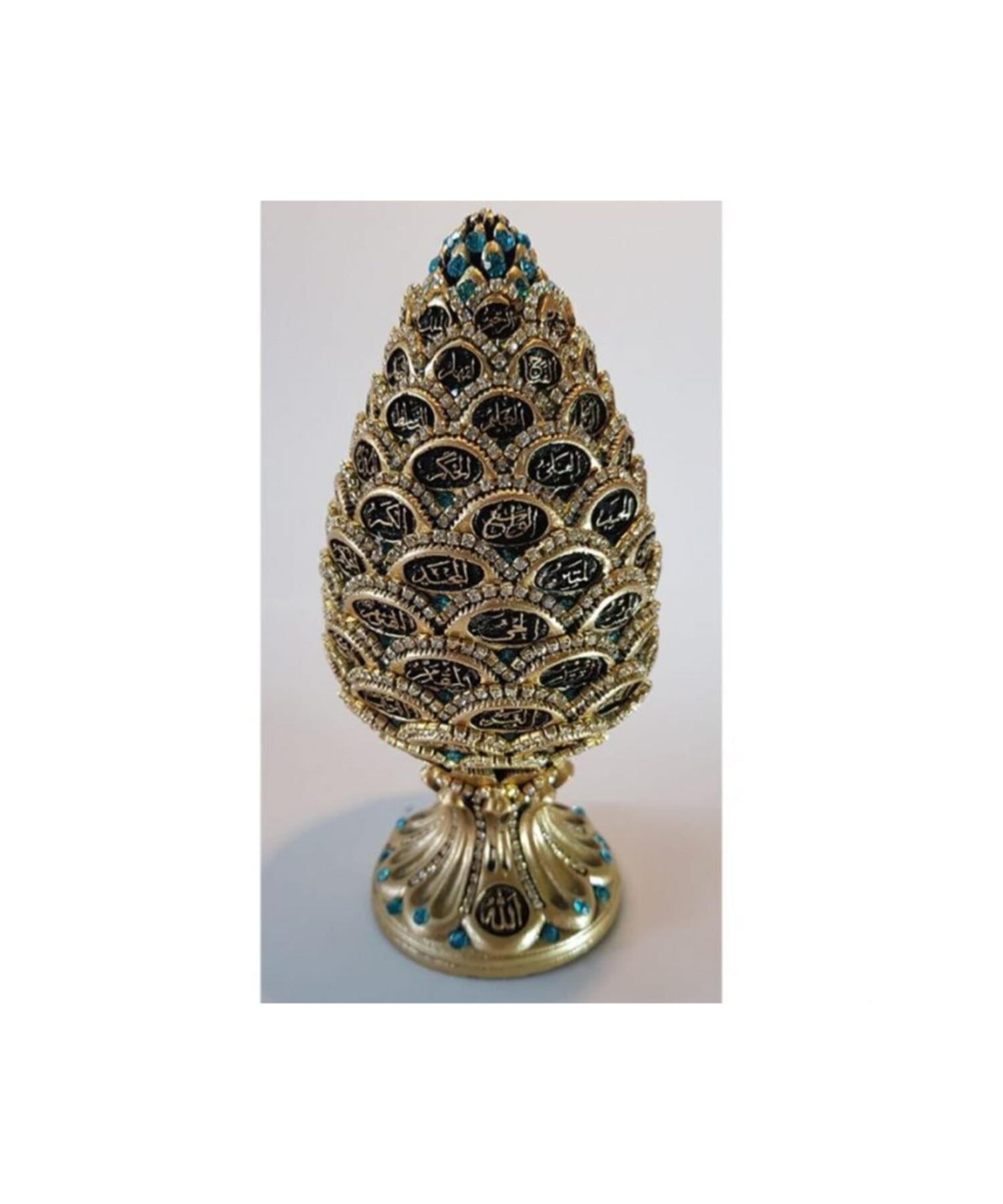 

Золотой брелок с шлифовальным конусом цвета морской волны