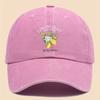 pc Lemon Print Baseball Cap with Lemon Pattern Breathable Adjustable Dad Hat Suitable for Outdoor Sports Suitable for Cycling