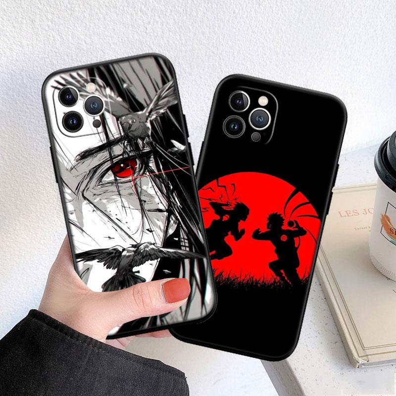 PP4 Anime Naruto Soft Shell Phone Case for iPhone 16 15 14 13 12 Pro Max Plus Mini