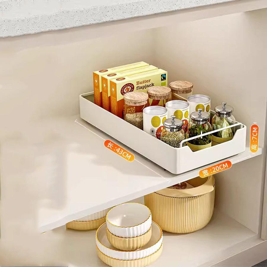 

Новая кухонная стойка для хранения с направляющими, выдвижной кухонный ящик, лоток для хранения, ящик для специй, полка для хранения, шкафы, органайзер