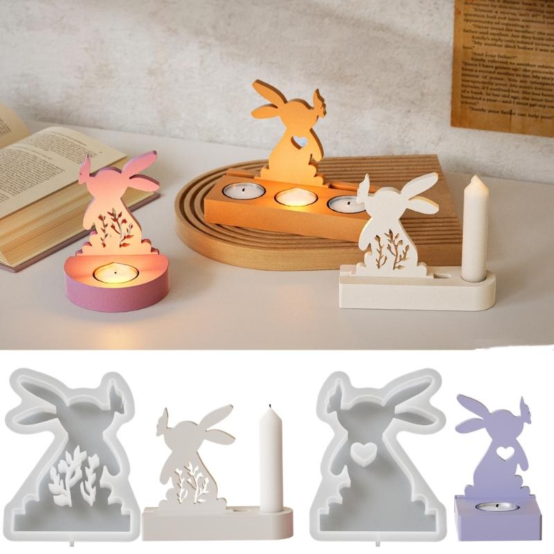 Flexible Easter Theme Silicone Candle Stand Making Mold With Intricate Tree Branch Design For Creative Projects