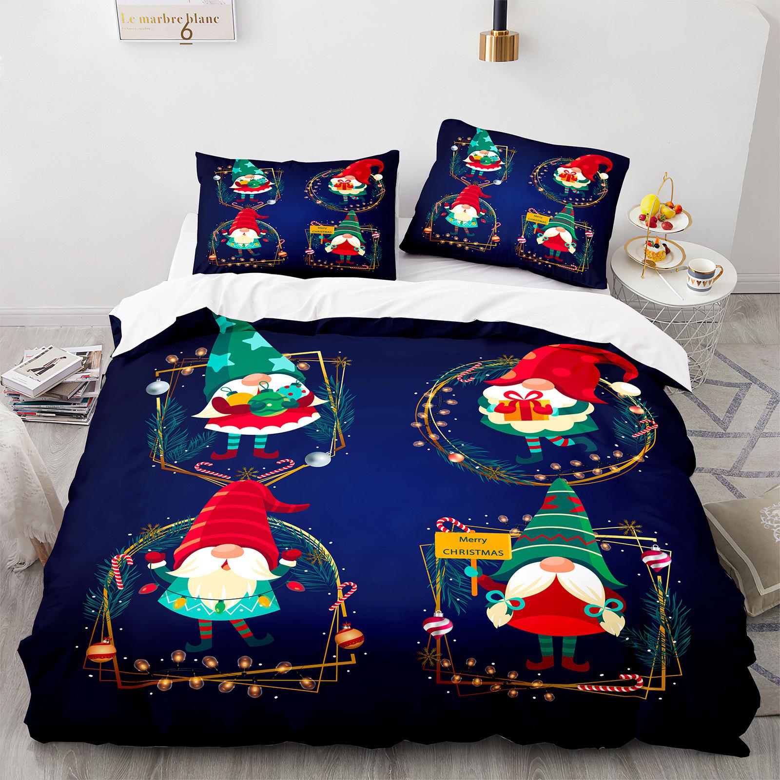 

Home Textiles Christmas Quilt Cover Digital Printing Three-Piece Digital Printing 140*210cm