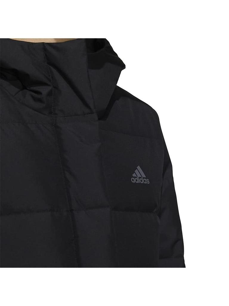 [Adidas] Down Mid-length Down Coat KNE85 Women's BlackGray Five (H23071) M