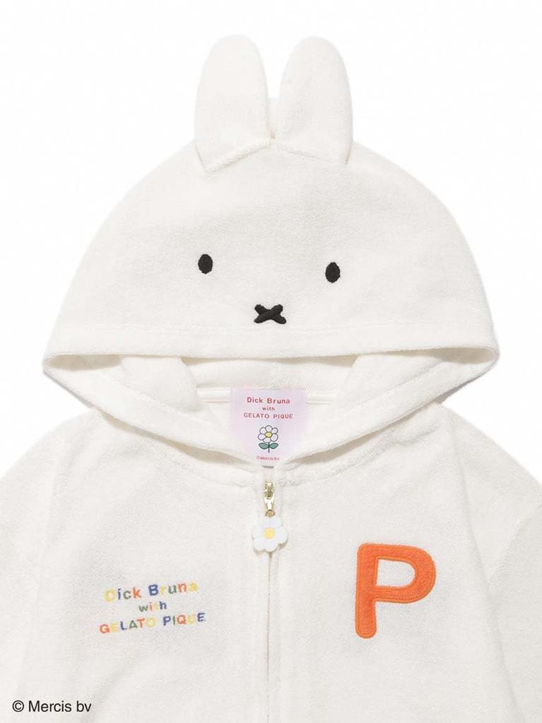 Gelato Pique DickBruna Kids Miffy Pile Hoodie PKCT254418OWHT120