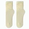 Women's Summer Thin Mesh Breathable Ice Socks, White Trendy Ice Silk Long Socks