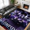 Crystal Velvet Rug Soft Non Slip Indoor Floor Mat Home DecorWednesday Addams