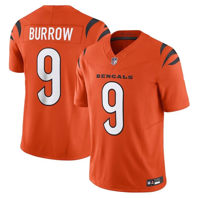 Cincinnati Bengals NFL Football Jersey Joe Burrow Maglia Uniforme Replica da Uomo Abbigliamento Giorno della Partita per i Fan