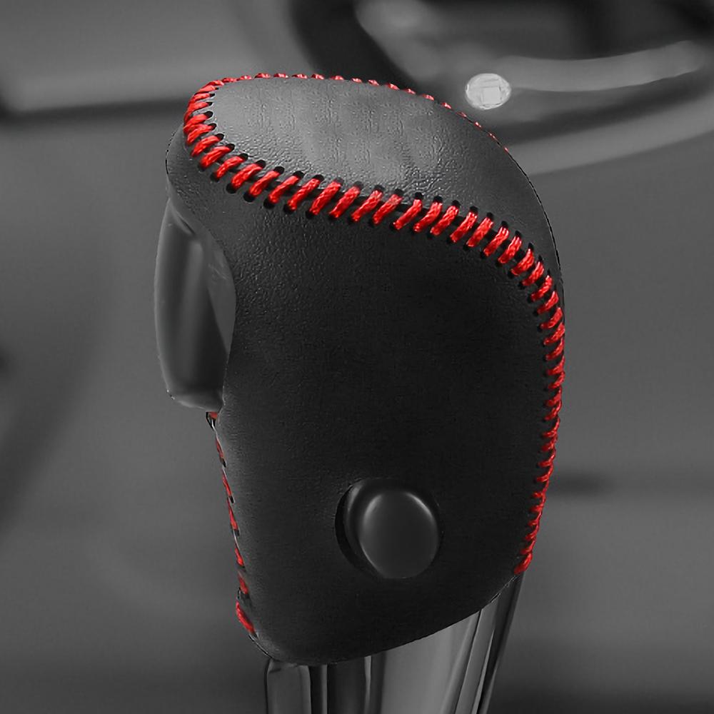 LHD Leather Car AT Gear Shift Knob Cover Gear Collars for Nissan Teana Altima 2013 - 2018 Bluebird 2015 - 2018 Accessories