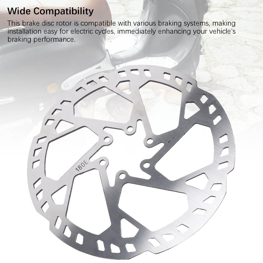 180mm Cycle Disc Brake Stainless Steel Bike Disc Brake Durable Disc Brake Rotor E-Scooter