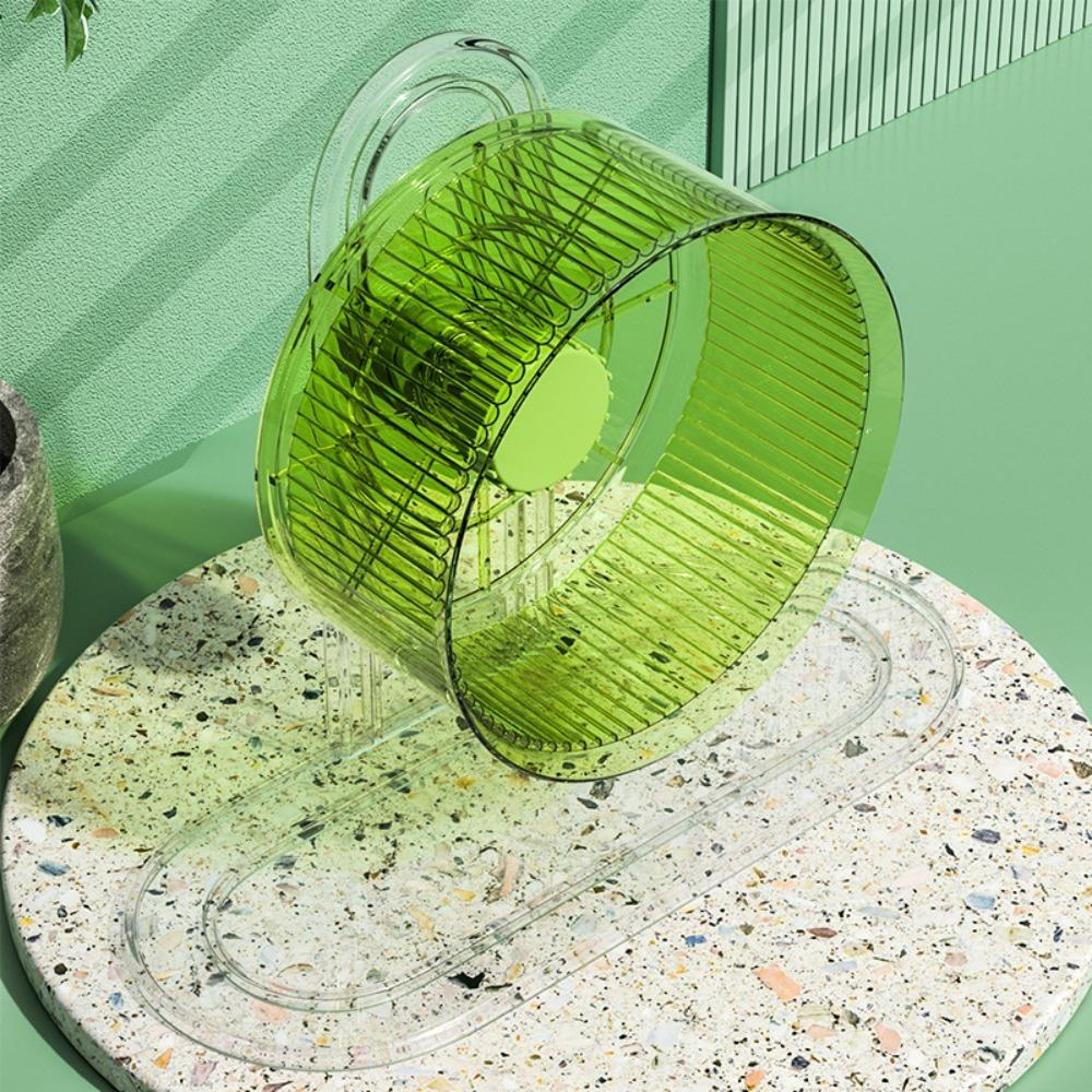 

Игрушка беговое колесо большого размера, бесшумная конструкция, товары для питомцев, бесшумное колесо для упражнений для хомяка, клетка для хомяка Green-12