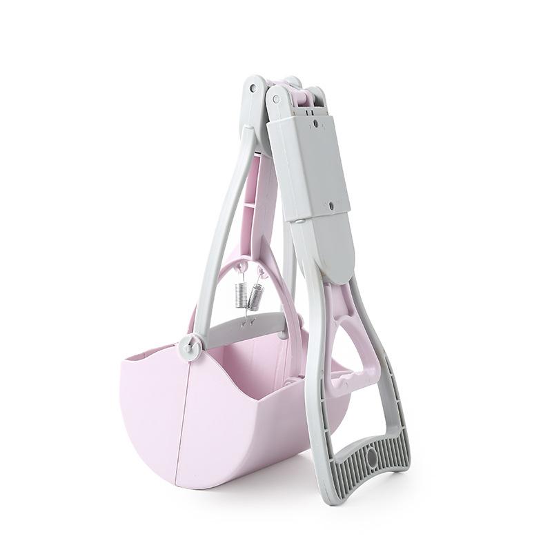 Pet Dog foldable Pooper Scooper Portable Outdoor Cleaner Garbage Picker Poop Collector Dog Jaw Clamp Convenient Cleaning Tools