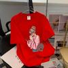 New Women T Shirt Summer Fashion Korean Print Short Sleeved Woman Casual Round Neck Clothing Tops Harajuku Sleeve Casual