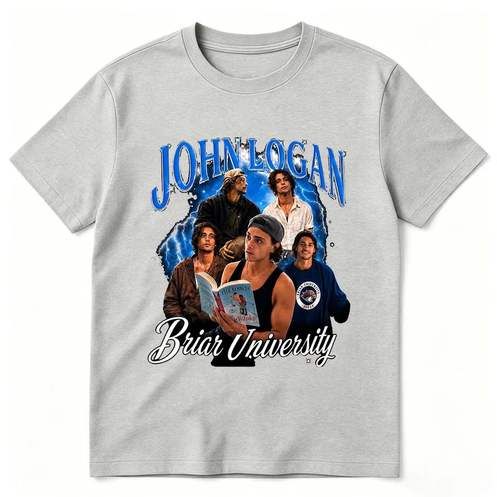 Off Campus John Logan T-Shirts Briar University Eishockey T-Shirt Herren Damen Kleidung Mode Sommer Kurzarm Freizeitkleidung