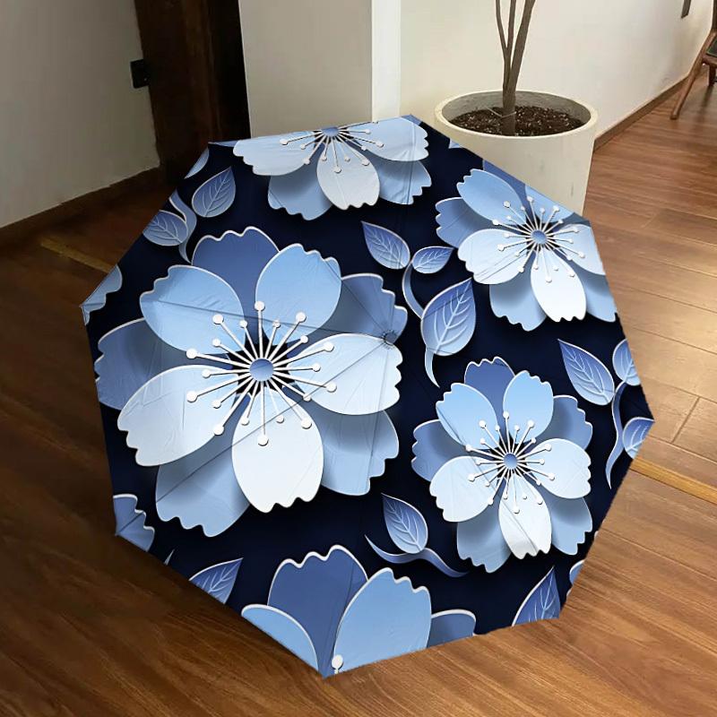 

1pc Floral Pattern Automatic Open/Close Umbrella, Formal Events - Ideal Gift for Family or Friends, Outdoor Accessory yy251211227