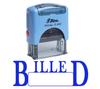 BILLED Self Inking Rubber Stamp Custom Shiny Office Stationary Stamp