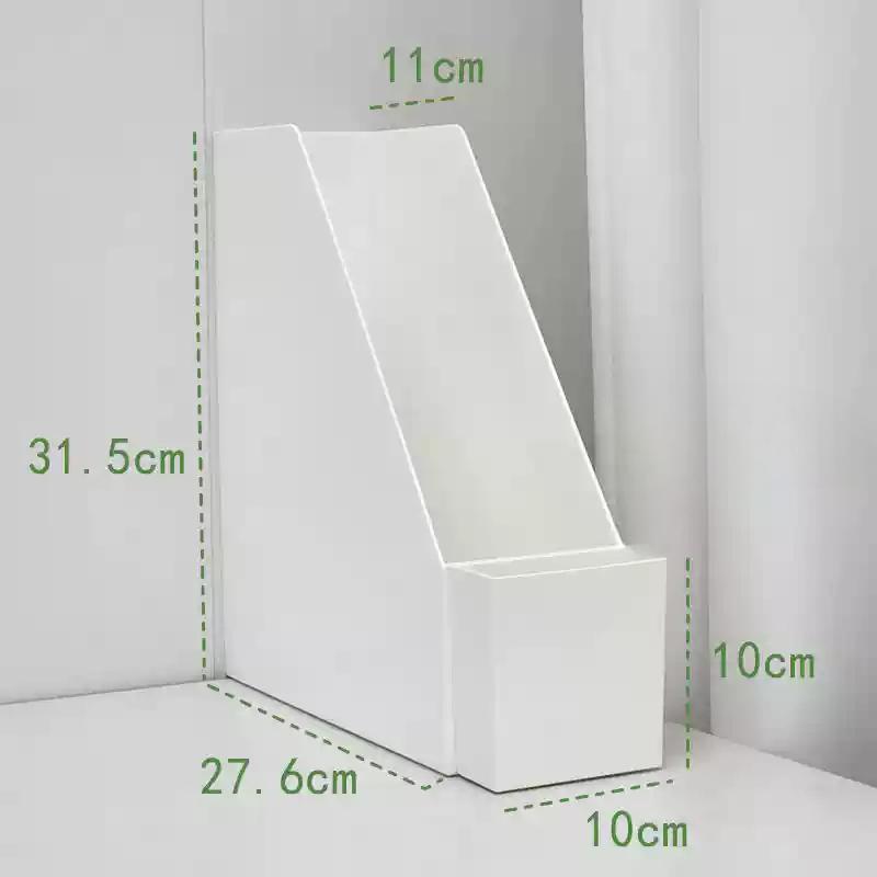 Desktop Book Storage Box Stationery Organizer Desk Storage Rack Bookshelf Pen Holder Organiser Cute Book Stand Bookcase File Box