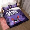 3D Cartoon Gengar 3-Piece Bedding Set — Includes Duvet Cover and Pillowcases. Ideal for Bedroom Decor and Children's Gifts; Suit